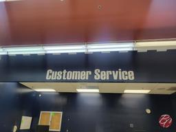 "Customer Service" Lettering