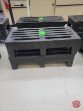 Poly-Might NSF Black Dunnage Racks 48"x24"x12"