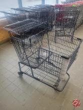 Metal Black Shopping Carts