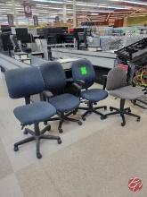 Padded Office Chairs W/ Casters
