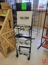 Metal Black Merchandiser Rack W/ Casters