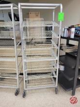 KelMax Aluminum Slant Bread Racks W/ Casters