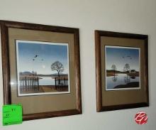 Wall Mounted Wood Framed Pictures