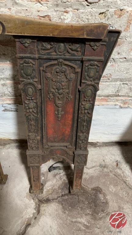 1925 Cast Iron Isle Seat Sanchens (Per Pair)