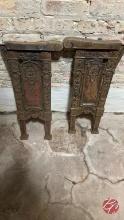 1925 Cast Iron Isle Seat Sanchens (Per Pair)