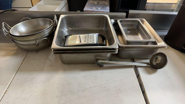 Stainless Steel Inserts, Pans & Ladles (One Money)