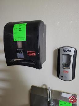 Wall Mounted Paper Towel & Soap Dispensers