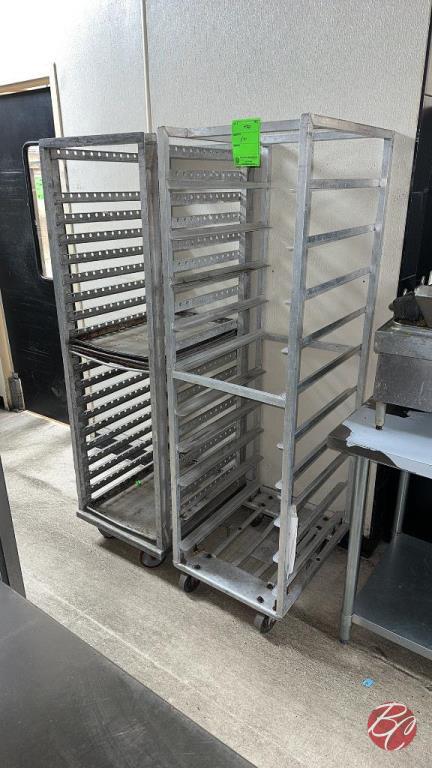 Aluminum Full Size Sheet Pan Racks W/ Casters