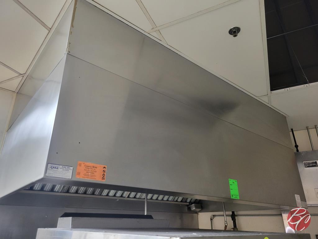 Kees Stainless Steel Exhaust Hood W/ Roof Top Unit