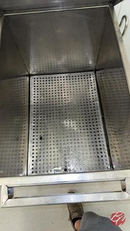 Stainless Steel Meat Lug Cart W/