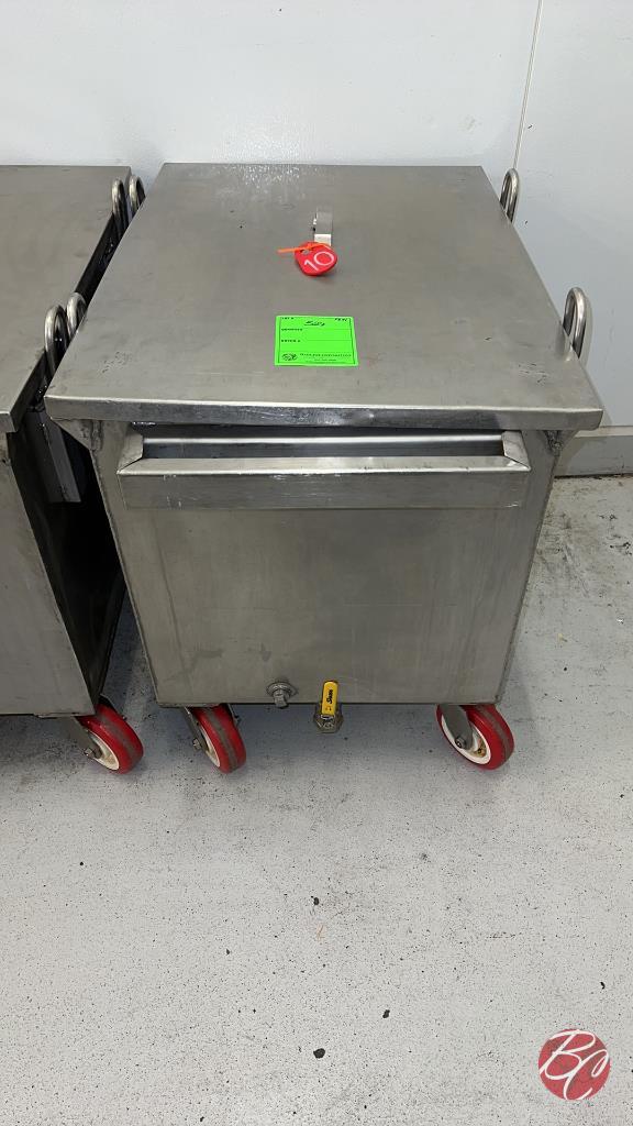 Stainless Steel Meat Lug Cart W/