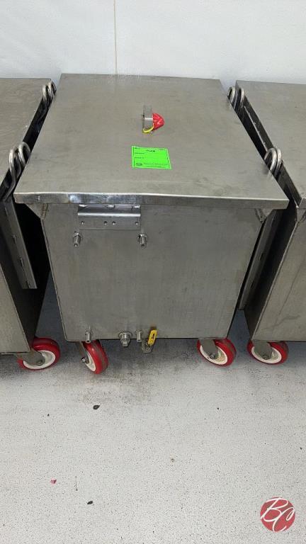 Stainless Steel Meat Lug Cart W/