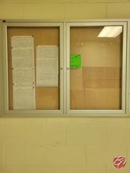 Quartet 2-Door PlexiGlass Message Board