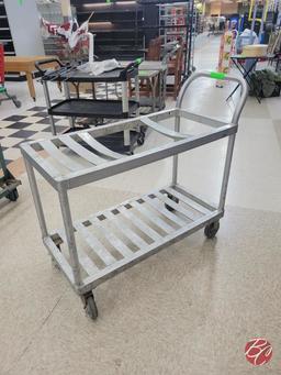 Aluminum 2 Tier Cart