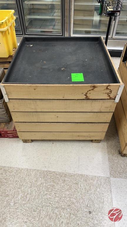 Wood Produce Crates W/ Inserts & Twist-Ease