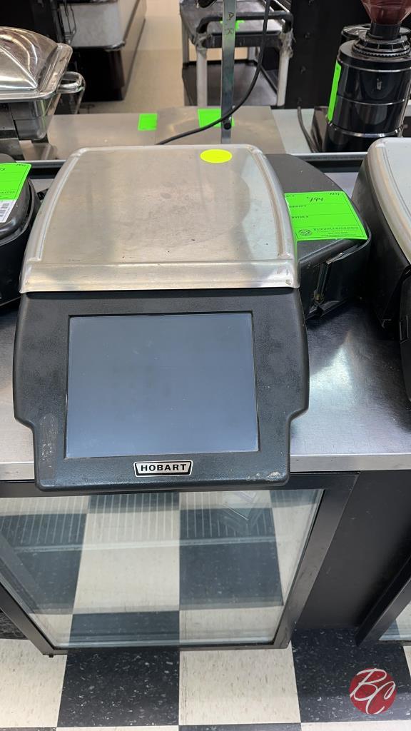 Hobart HLX Touch Screen Deli Scale W/Label Printer