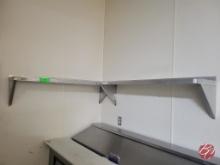 Wall Mounted Stainless Shelves 48"x12"