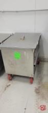 Stainless Steel Meat Lug Cart W/ Casters & Lid