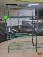 Green Coated Metro Rack 48"x24"x75"