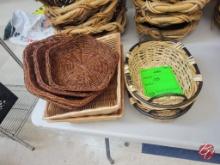 Variety Of Wicker Woven Baskets