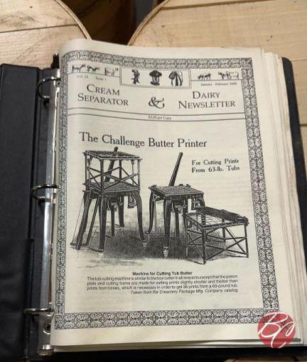 Binders with Cream Separator & Dairy Newsletters