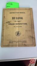 DeLaval Model 172 & 192, Original Separator Manual