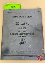 DeLaval Model 372 & 392, Original Separator Manual