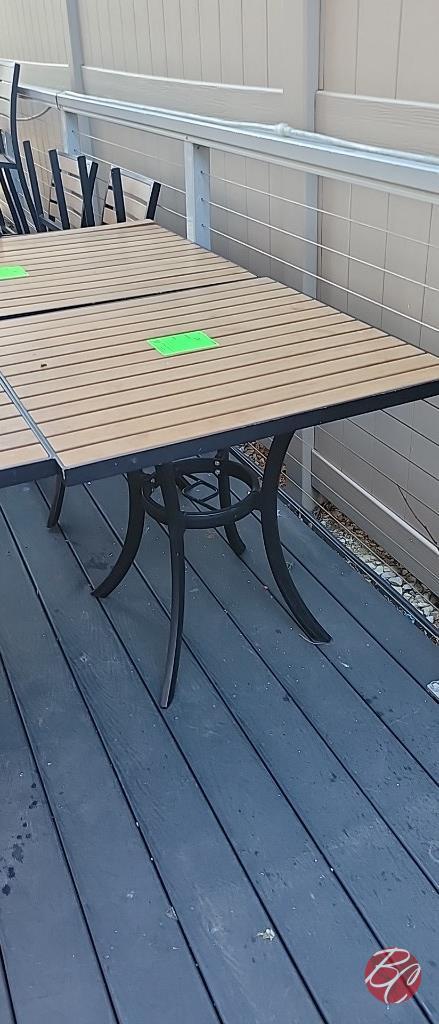 Metal Frame Patio Table