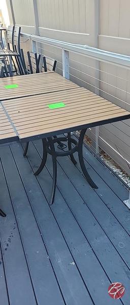 Metal Frame Patio Table