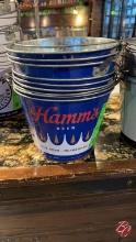 Hamm's Beer Tin Buckets