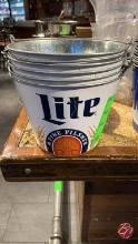 Miller Lite Tin Buckets