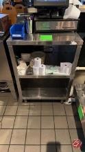 BK Resources Stainless POS Station W/ Understorage