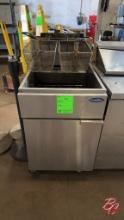 Cook-Rite Natural Gas Deep Fryer W/ Baskets 75lbs