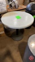 Composite Round Cafe Table W/ Heavy Duty Base 30"