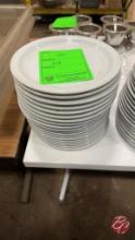 White Round Plates 9-1/2"