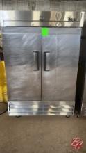 Kelvinator KCBM48R Stainless 2-Door Cooler