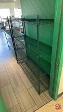 Green Coated Metro Rack Approx: 60"x18"x63"