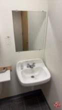 Mirror, Sink & Paper Towel Lot (One Money)