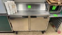 Beverage-Air SP48-12 Stainless 2-Door Prep Cooler