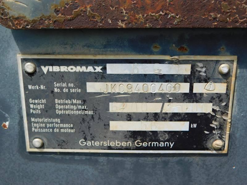 1999 VIBROMAX 605 VIB SMOOTH DRUM COMPACTOR