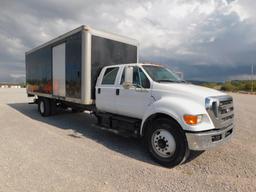 2011 FORD F750 S/A BOX TRUCK