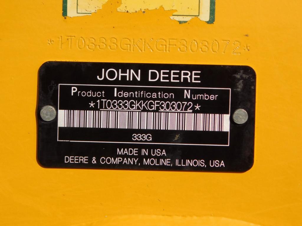 DEERE 333G COMPACT TRACK LOADER