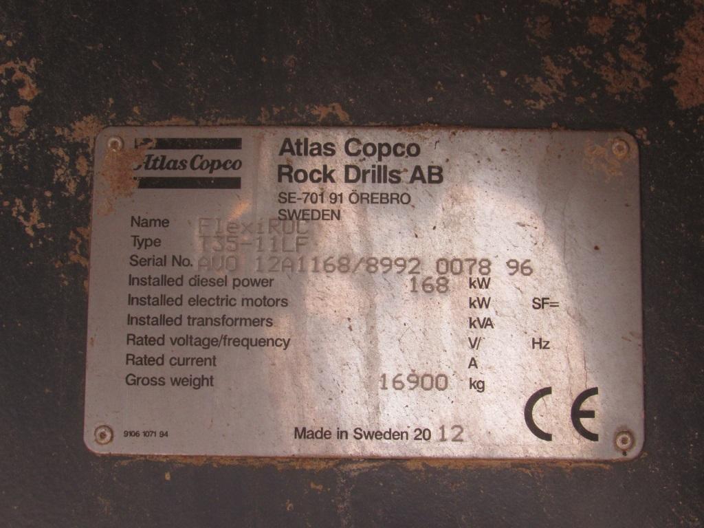 2012 ATLAS COPCO FLEXIROC T35LF ROCK DRILLING RIG