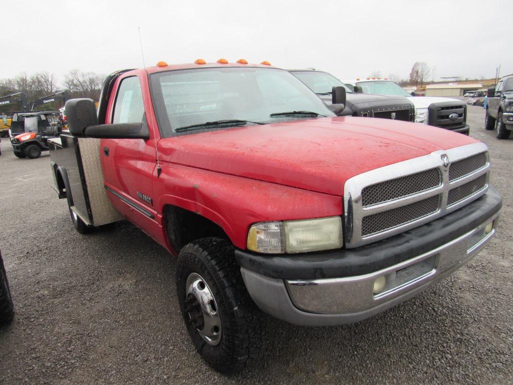 2002 DODGE RAM 3500 LARAMIE SLT FLATBED TRUCK