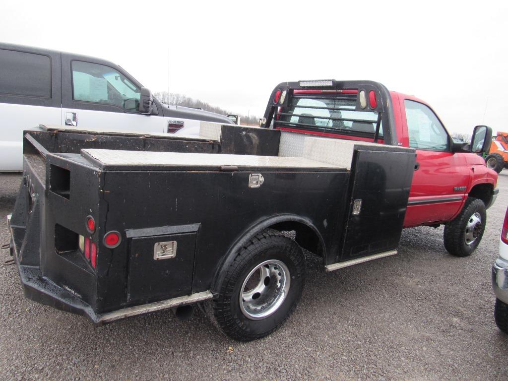 2002 DODGE RAM 3500 LARAMIE SLT FLATBED TRUCK