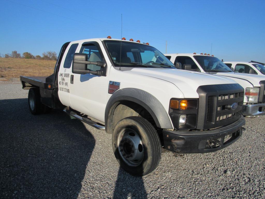 2008 FORD F550XL FLATBED TRUCK