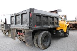 1998 FORD F800 SINGLE AXLE DUMP TRUCK