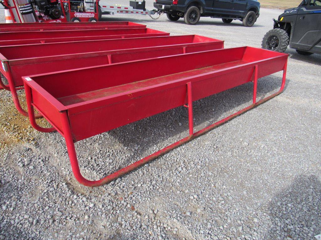 B&W RANCH 10’ METAL FEED TROUGH