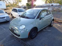 12 Fiat 500 Pop 2D NOT RUNNING