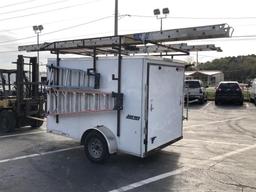 V-NOSE ENCLOSED TRAILER W/ TOOLS ROOFING/FRAMING